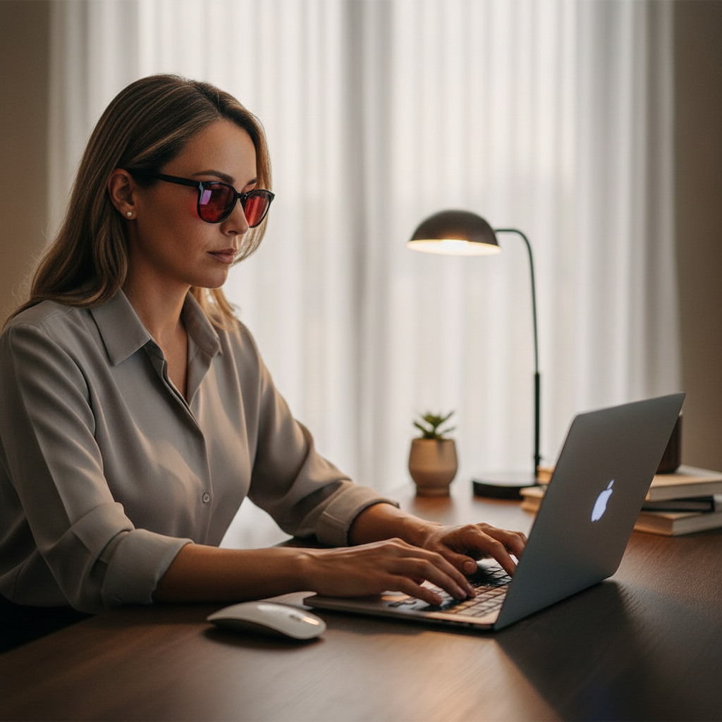 Casualy Flow® Red Lens Blue Light Glasses