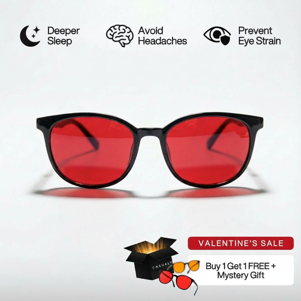 Casualy Flow® Red Lens Blue Light Glasses