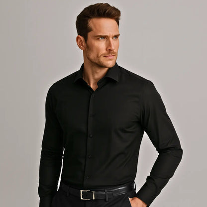 Wrinkle-Free Fitted Dress Shirt