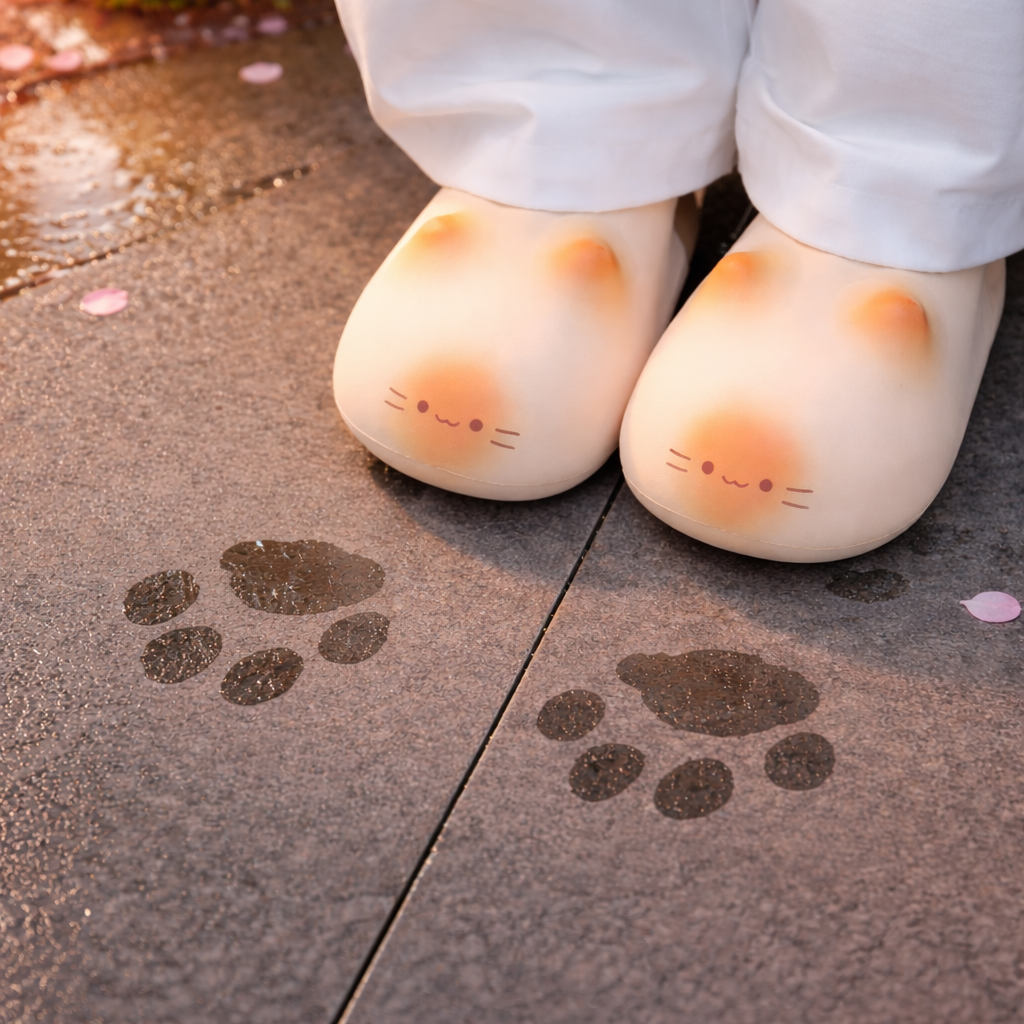 PawlyPrints Cat Paw Slippers